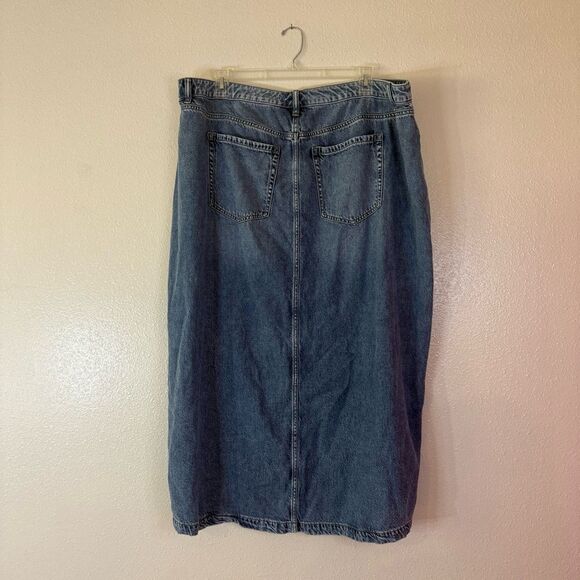Lane Bryant Blue Denim midi Skirt 22 - Picture 5 of 5